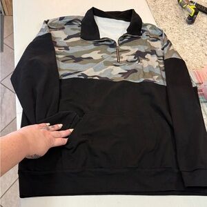 Camo pullover